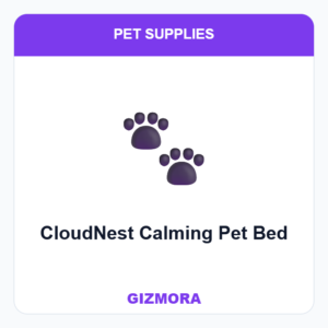 CloudNest Calming Pet Bed
