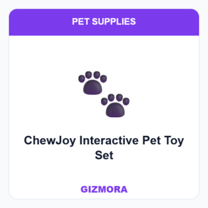 ChewJoy Interactive Pet Toy Set