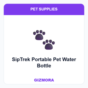SipTrek Portable Pet Water Bottle